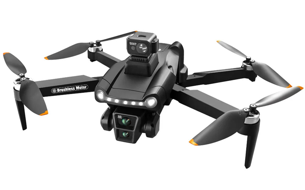 Drone dobrável V198 PRO 8K com luzes LED e hélices abertas pronto a voar Drone dobrável V198 PRO 8K com luzes LED e hélices abertas pronto a voar